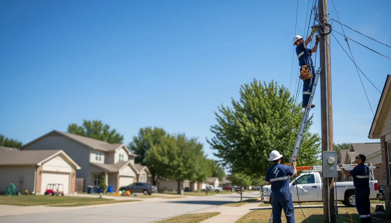 Residential electrician providing installation services in Melvern, KS